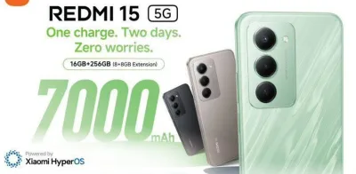 Redmi 15 5G: 144 Гц дисплей, 50 Мп камера и АКБ на 7000 мАч