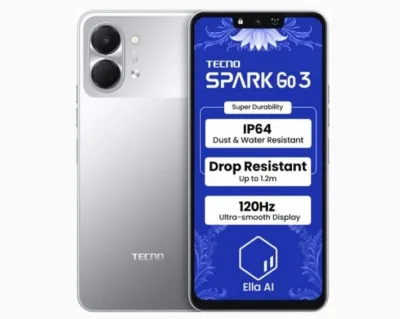 Представлен бюджетный Tecno Spark Go 3: экран 120 Гц и цена $99