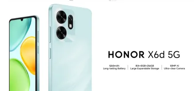 Honor представила Honor X6d 5G с экраном 90 Гц и батареей на 5260 мАч