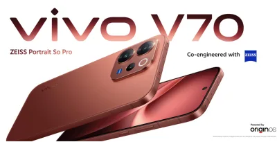 В России вышел vivo V70: 4K 60 fps, ультразвуковой сканер и батарея на 6500 мАч