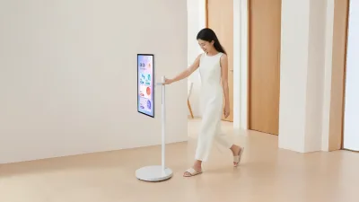 ZTE Free Screen F10 получил сенсорный экран, 5G и мобильную подставку с колёсами